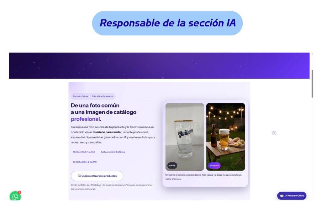 fotografía IA para bytestudio realizado por Antonela Casagrande community manager, social media manager y creadora de contenido AI