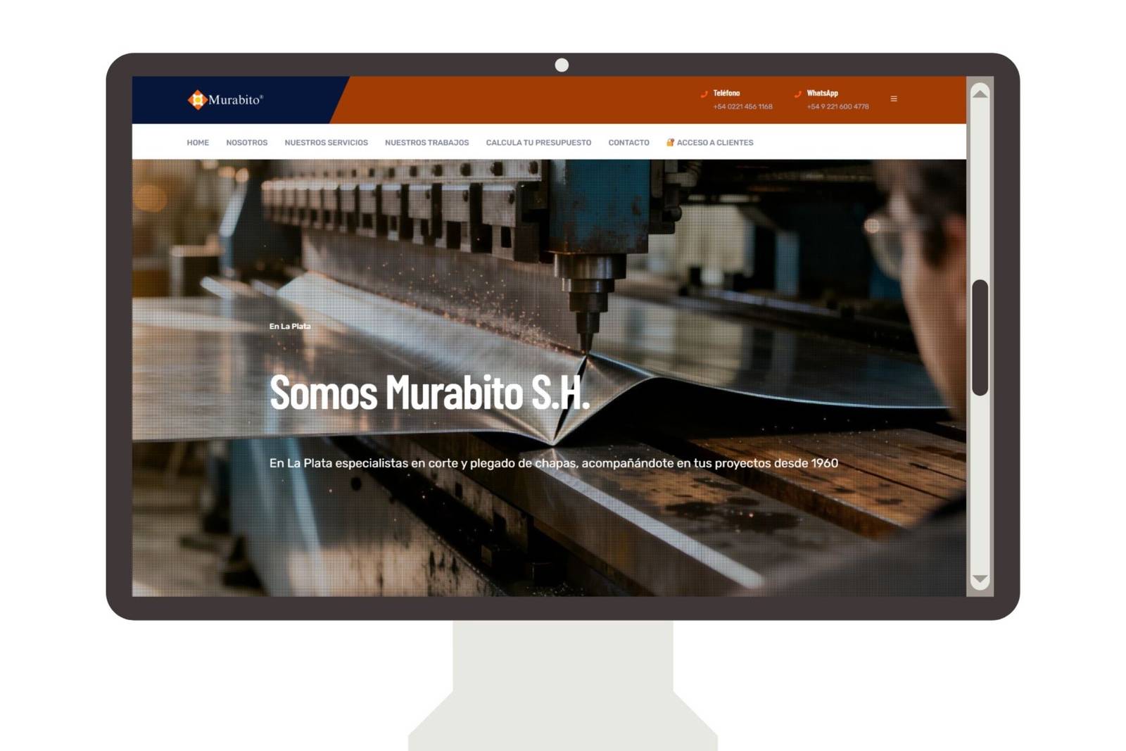 Diseño de contenido para la web para Murabito SH realizado por Antonela Casagrande community manager, social media manager y creadora de contenido AI