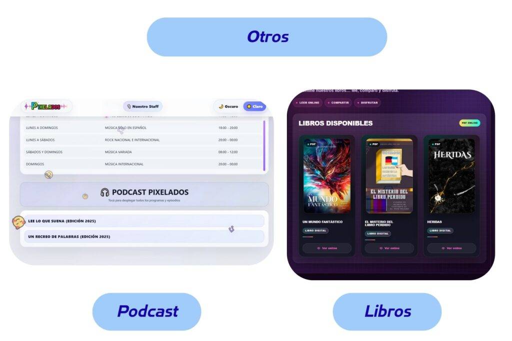 Diseño de contenido para pixelados realizado por Antonela Casagrande community manager, social media manager y creadora de contenido AI